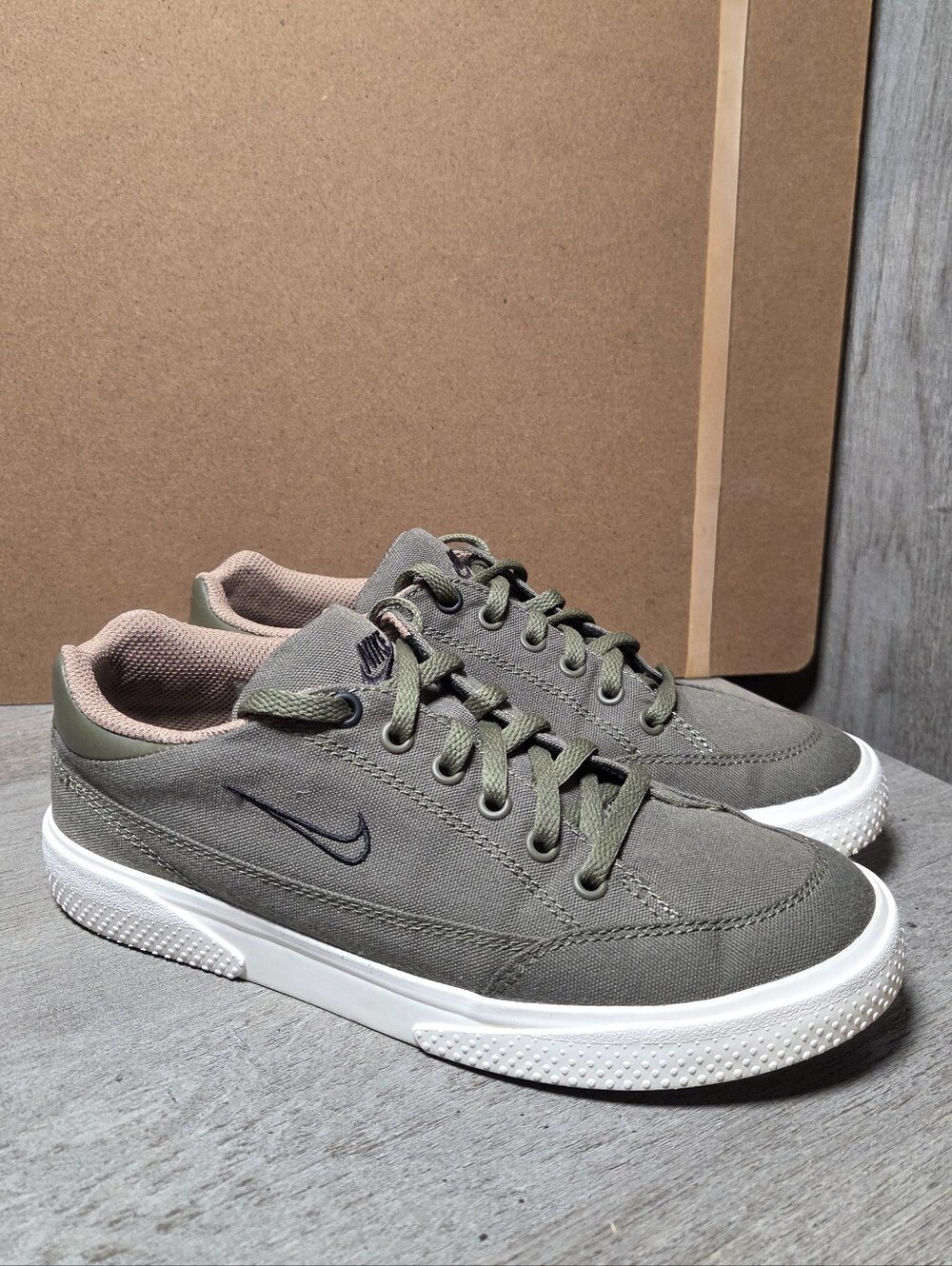 Womens "Medium Olive" Nike Retro GTS Sneakers